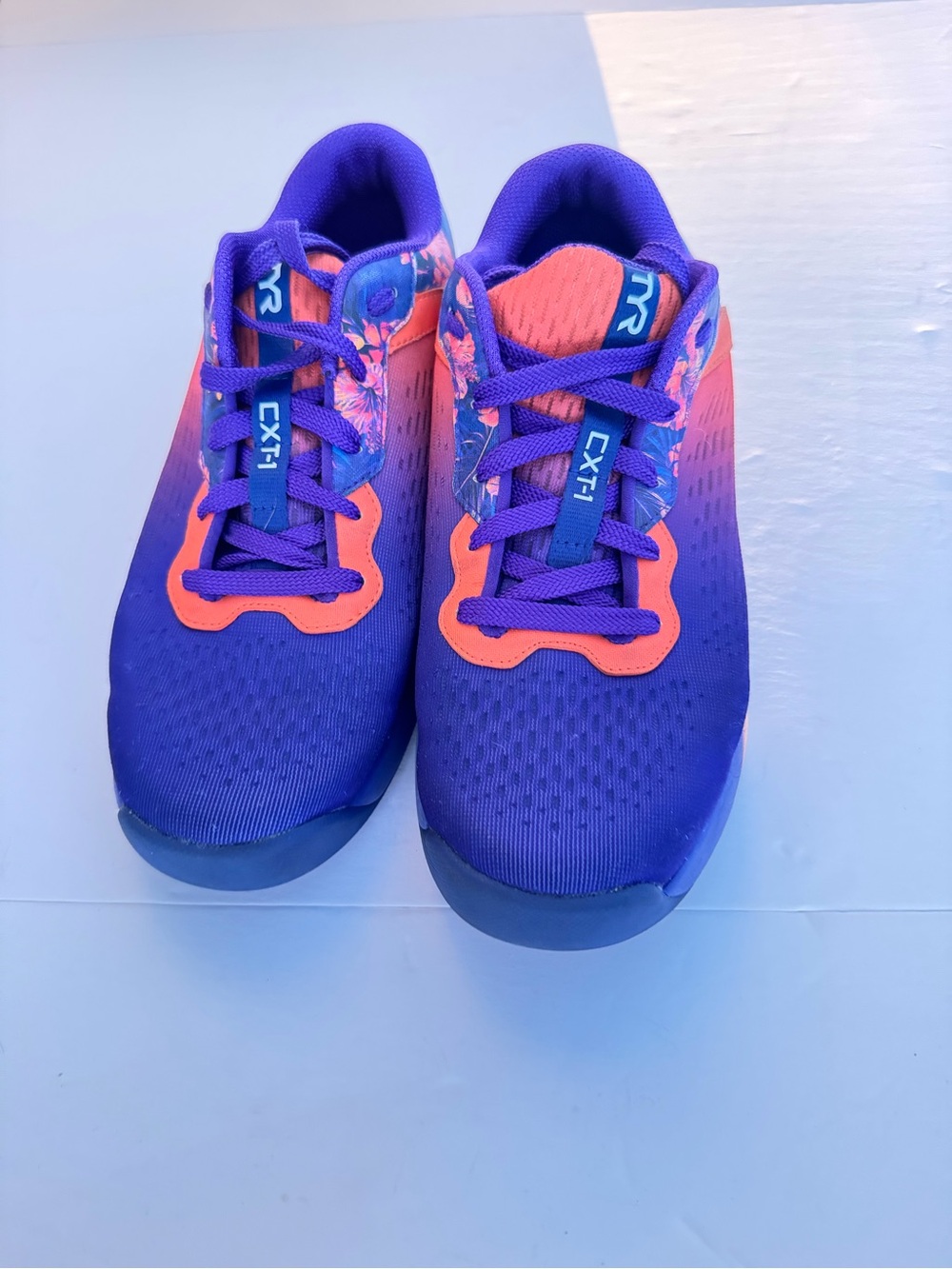 TYR Kids Sneakers - Purple & Coral Accent